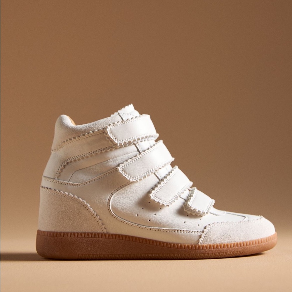 Women's Cream High-Top Sneakers